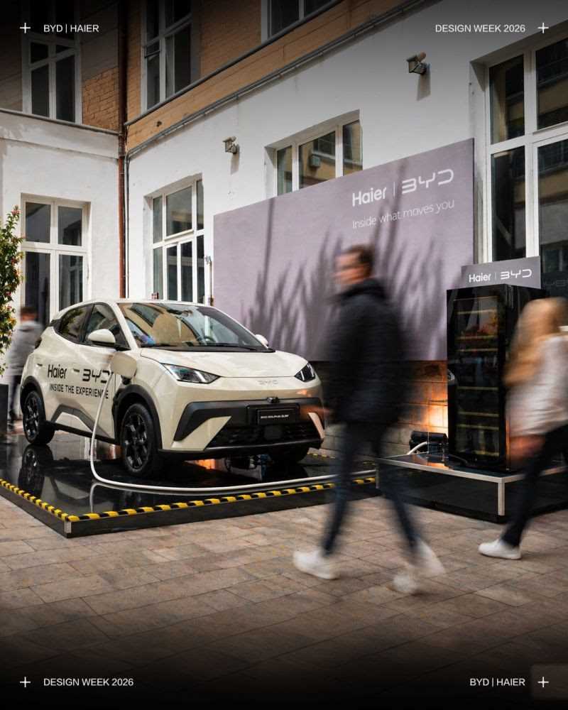Quando l’auto elettrica fa il bucato: l’ironia BYD protagonista alla Milano Design Week